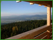 Blick nach Norden ins Fichtelgebirge mit Ksseine, Ochsenkopf und Schneeberg 