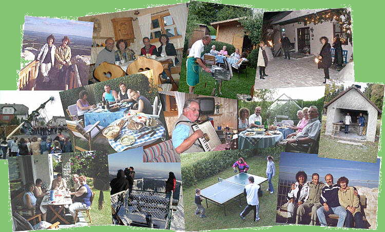 Fotocollage von Urlaubsfotos mit Gsten